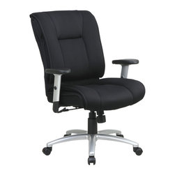 Executive Mesh Office Chair with Real Pillow Top - Black - Office Chairs