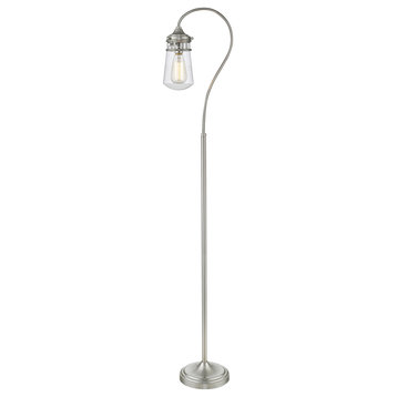 Z-Lite 1 Light Floor Lamp, Brushed Nickel, FL120-BN