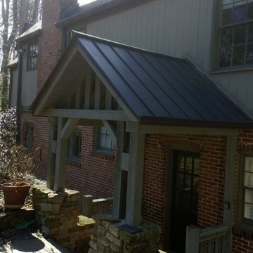 Weathered Copper Roofing