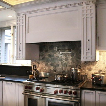 Illuminated Coffered Kitchen