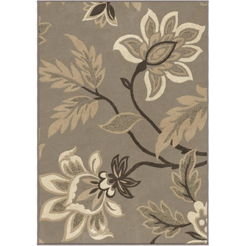 Orian Nuance Lily Area Rug, Taupe, 7'10"x10'10"