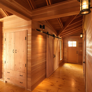 Knotty Pine Hallway