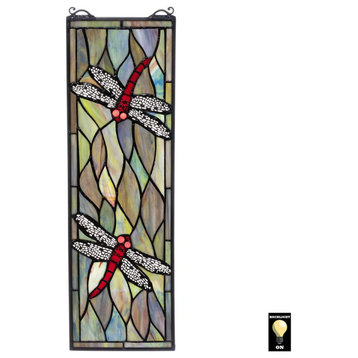 Tiffany Style Dragonfly Stained Glass