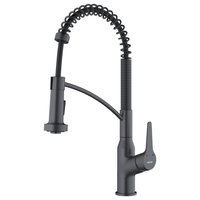 Karran Single-Handle Pull-Down Sprayer Kitchen Faucet, Gunmetal Grey