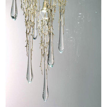 Customizable Liquid Chandelier for High-End Residential Projects