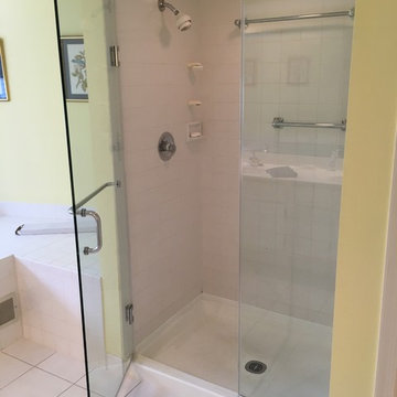 Traditional Bathroom- Frameless Shower Doors
