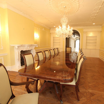 Extra Long American Made Mahogany Dining Room Table (LH 16) in Customer's Home
