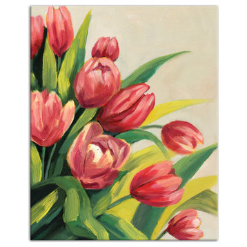 Vibrant Tulips 24 x 30 Canvas Wall Art