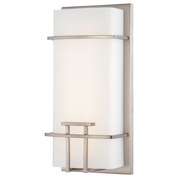 George Kovacs Brushed Nickel LED Wall Light Sconce