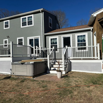 Trex Enhance Toasted Sand Backyard Deck