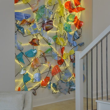League City Renovation with art as focal points