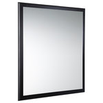 Fresca - Oxford Mirror, Espresso, 26" - This classic mirror is a reflection of your own good taste. With a simple yet elegant carved wood frame in an Espresso finish, this handsome wall mirror makes a stylish statement in a bathroom, entryway or bedroom. It would blend beautifully with any home decor theme. This rectangular mirror measures 26" in width.