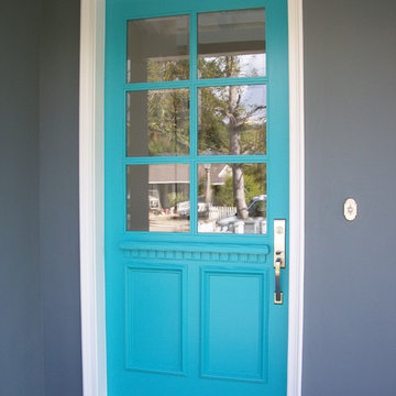 Turquoise 6 Lite Entry Door