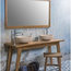 Teak Bathroom Vanity Unit, Natural, 150 cm