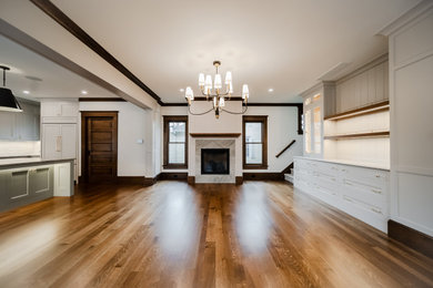 Example of a classic living room design in Other