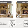 Pleasant Hearth Aerin Collection Fireplace Glass Door, Large