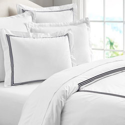 GRAND EMBROIDERED 200-THREAD-COUNT DUVET COVER & SHAMS - Duvet Covers And Duvet Sets