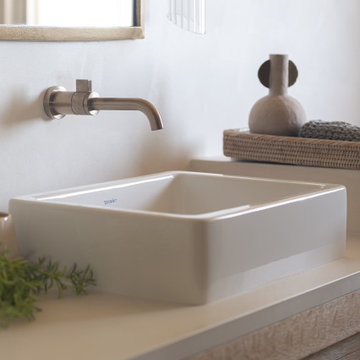 Part 2 - Modern and Understated Mediterranean Escape: Guest Bathroom