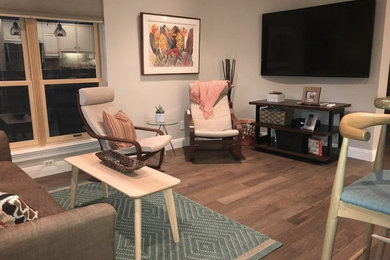 Inspiration for a contemporary dining room remodel in Dallas