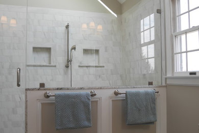 Inspiration for a contemporary bathroom remodel in New York