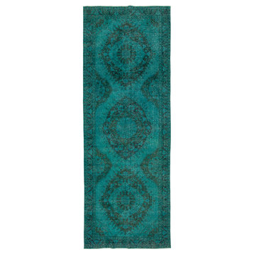 Rug N Carpet - Hand-knotted Turkish 4' 8'' x 13' 3'' Vintage Runner Rug