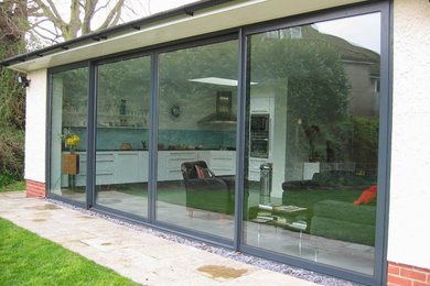 Examples of Lift and Slide patio doors made from Aluminium