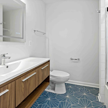 Bathroom Trio & Laundry Room Updates Transform McLean Home