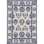 KAS - KAS Harbor 4208 Sand/Blue Haven Area Rug, 5'x8' - Keep it trendy outdoors or brighten up the indoors with one of our finely-crafted Harbor rugs. This collection is hand-hooked in China of UV-treated polypropelene. These rugs stay in tune with today's home decor trends and bring a touch of sophistication to your living space.