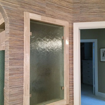 Challenge! Phillip Jeffries Grasscloth on Bullnose Corners