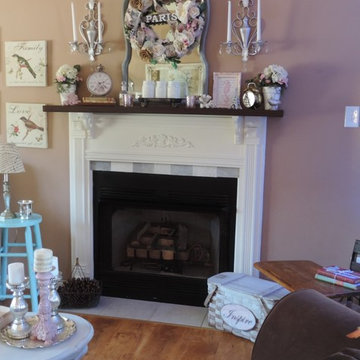 DIY Handmade Fireplace Surround and Mantel