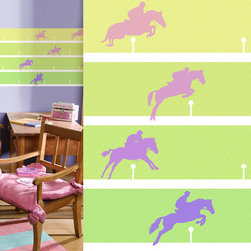 Jumping Off Wallpaper Border - Wallpaper