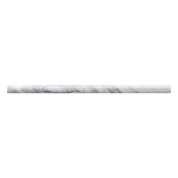 Bianco Carrara Opus 1 Polished Molding  1/2" X 12" X 3/4"  (around mirror) - Accent Trim And Border Tile