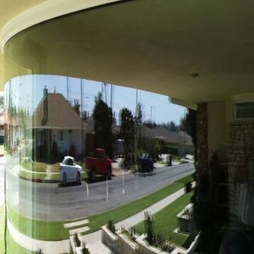 Curved Floor-To-Ceiling Projected Panoramic Window