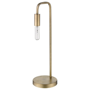 Acclaim Lighting TT80026 Perret 26" Tall Arc Table Lamp - Aged Brass
