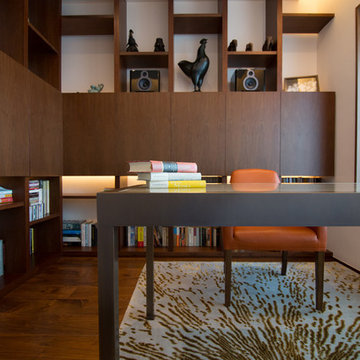 Minimal Natural Home Office, Hong Kong