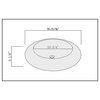 Fine Fixtures White Vitreous China Bulging Round Vessel Sink