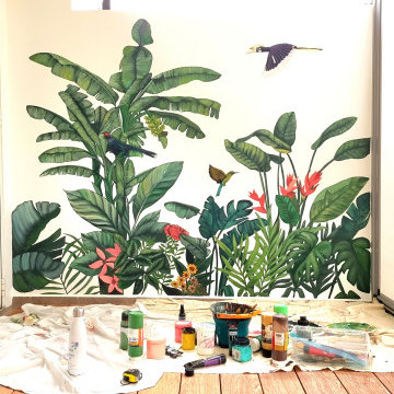 Tropical Balcony Mural