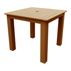 Highwood - Highwood Outdoor Square Counter Dining Table, Toffee - Outdoor Dining Tables