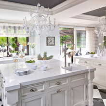 black white kitchen