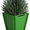 Groovebox 18" Flat-Pack Planter w/ Drainage Tray in Lime Green