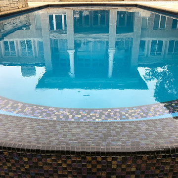Linden Estates Travertine Poolscape