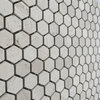 Golden Beach Moleanos Beige Limestone 1" Hexagon Mosaic Tile Honed, 1 sheet