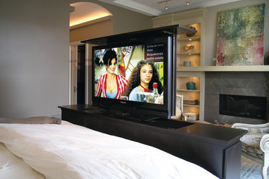 Inspiration for a contemporary bedroom remodel in Chicago
