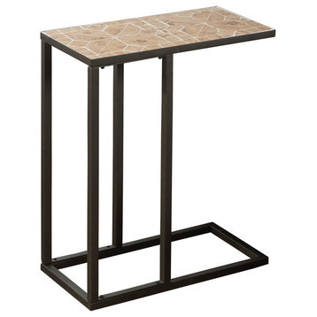 Accent Table - Terracotta Tile Top / Hammered Brown