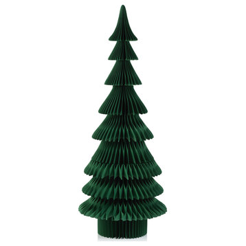 Miriam 48" Paper Decorative Davos Tree, Pine Green