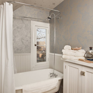 Small Bathroom Wallpaper Houzz