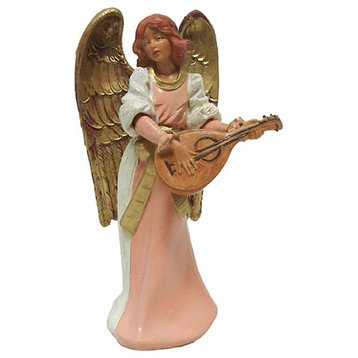 Exclusive Fontanini 5" Eva Angel With Mandolin Signed Nativity Figurine #75532S