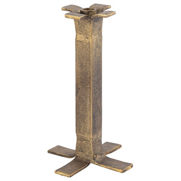 Elk Home H0897-10926 Splay Candleholder, Medium, Aged Brass