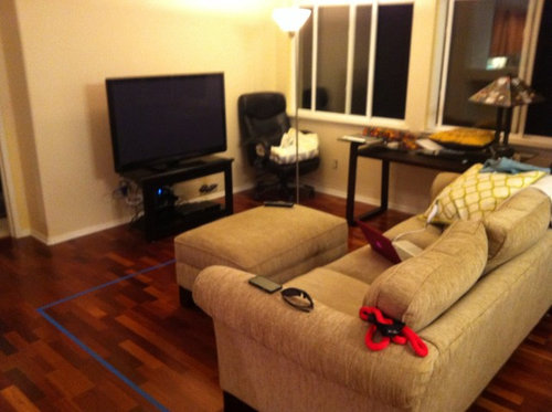 Redesign this HUGE TV recessed wall or box!
