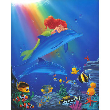 Disney Fine Art Underwater Dreamer by Manuel Hernandez